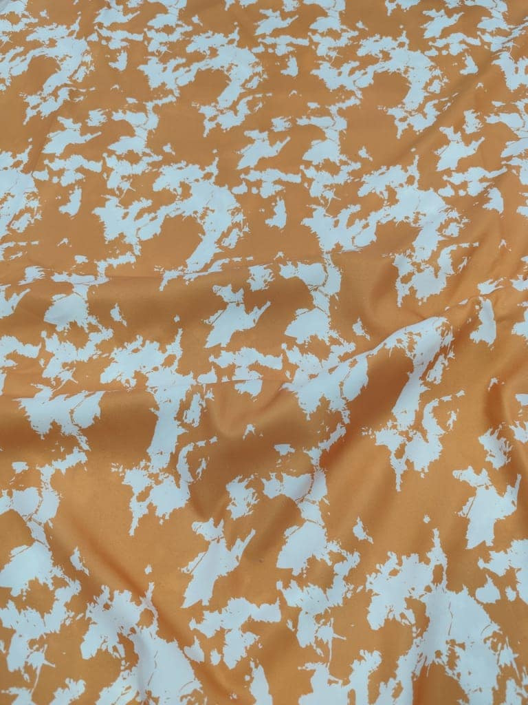 Floral printed cotton fabric view 3