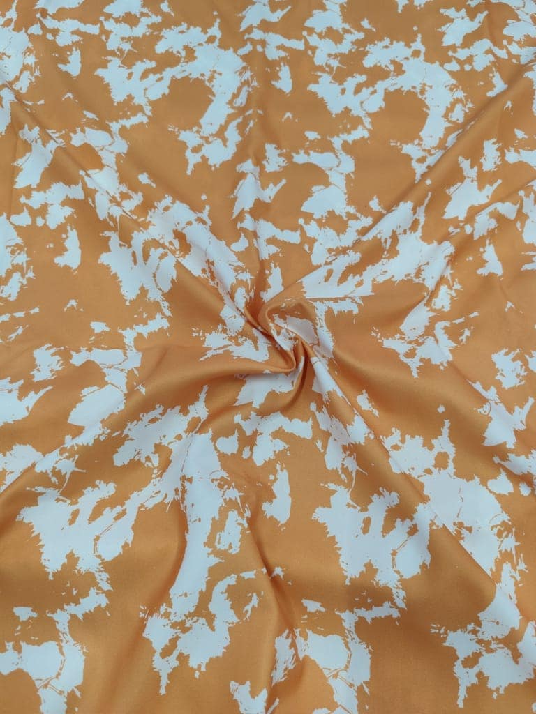 Floral printed cotton fabric view 4