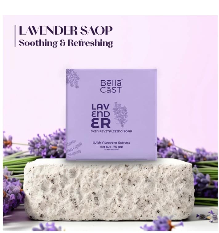 Bella cast natural lavender soap