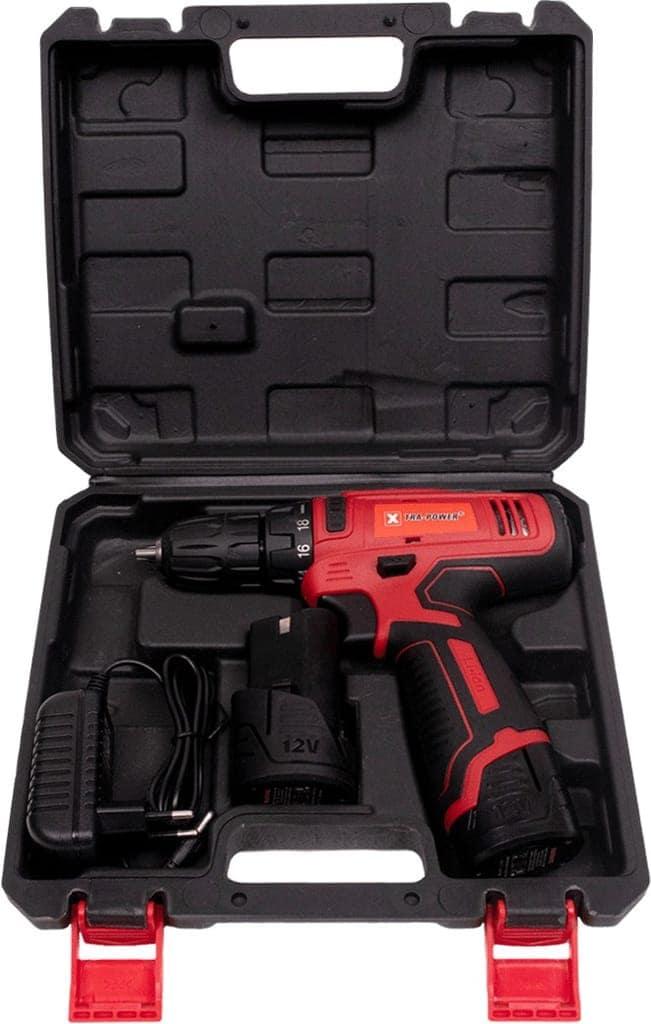 Cordless Drill Red and Black, Screwdriver Drill Machine Xtra Power XPT 482 view 2