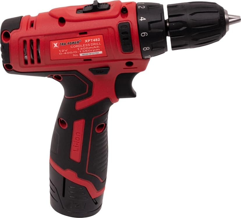 Cordless Drill Red and Black, Screwdriver Drill Machine Xtra Power XPT 482 view 3