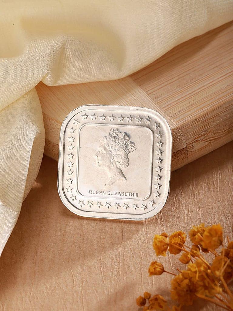 999 Silver Empress Square 10 gram Silver Coin view 2