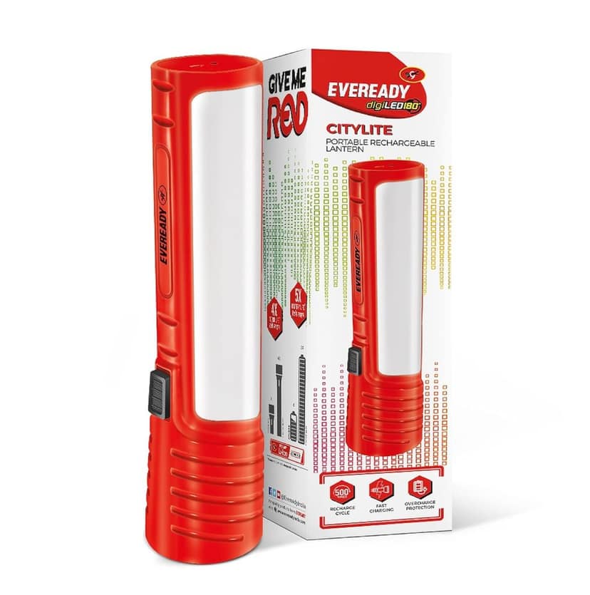 Multipurpose Emergency Rechargeable Lantern | HL50 | 2W Torch & 3W Lantern | Micro USB Fast Charging | Overcharge Protection | Powered by 3.7V Li-Ion Battery | Red, Blue & Green view 3