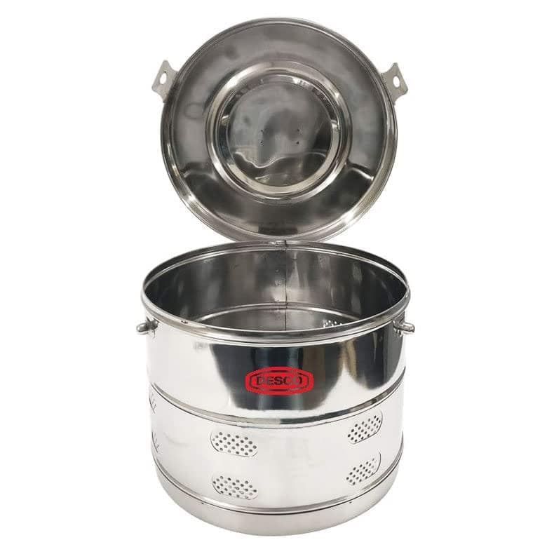 11 x 9 Stainless Steel Dressing Drum Jointed Deluxe Quality view 2