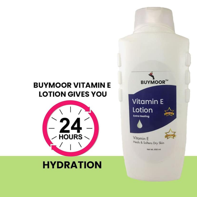 BUYMOOR Vitamin E Deep Nourishing Skin Brightening Body Lotion Men & Women 650 ML. view 3