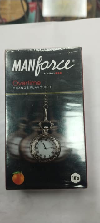 Man force Overtime Orange flavoured Condoms0