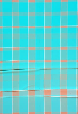 Cotton Checked Towel 2.5ft X 5 ft for Home use (Blue and White)