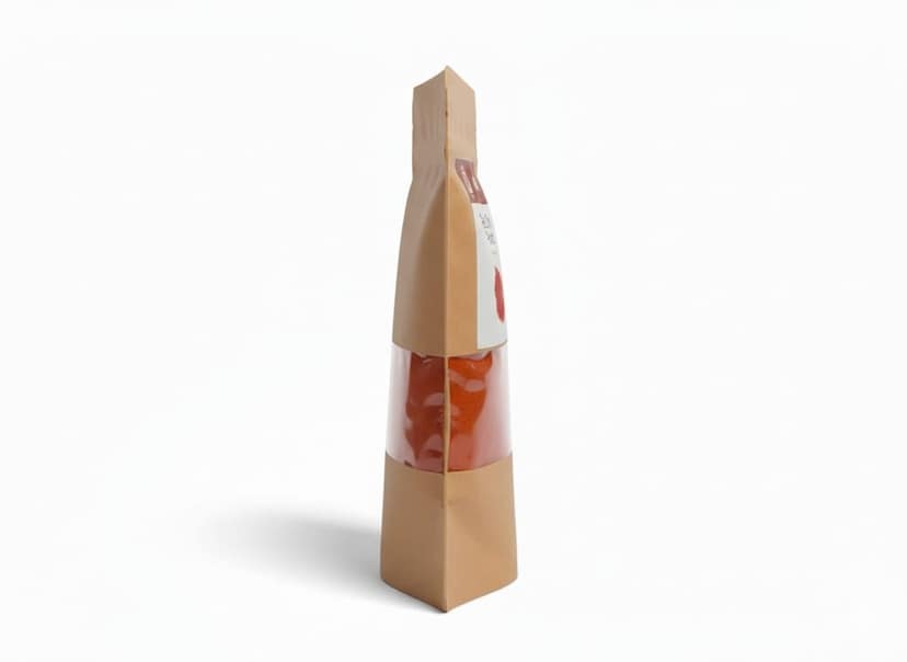 Brown Paper Stand-Up Pouch Red Chilli Powder view 3