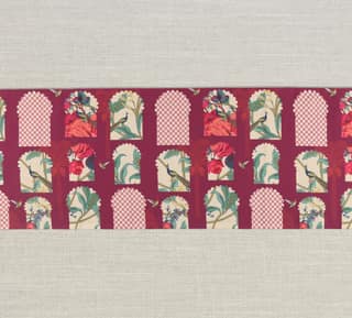India Circus Boysenberry Signature Windows 56 X 14 Table And Bed Runner