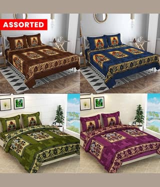 Valtellina Fleece Floral Printed Double Bed Blanket ( 220 cm x 210 cm ) - Multicolor ( Pack of 1 )