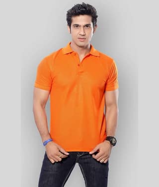 in365 Pack of 1 Cotton Blend Regular Fit Solid Half Sleeves Men's Polo T Shirt ( Turquoise )