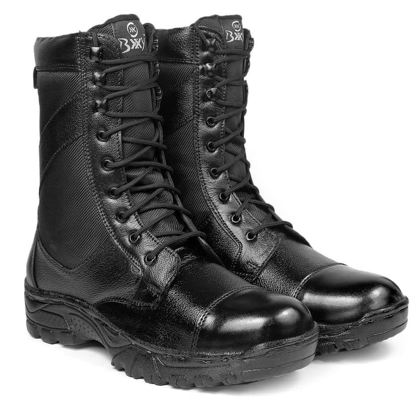 BXXY Pure Leather Biker Boots for Men view 5