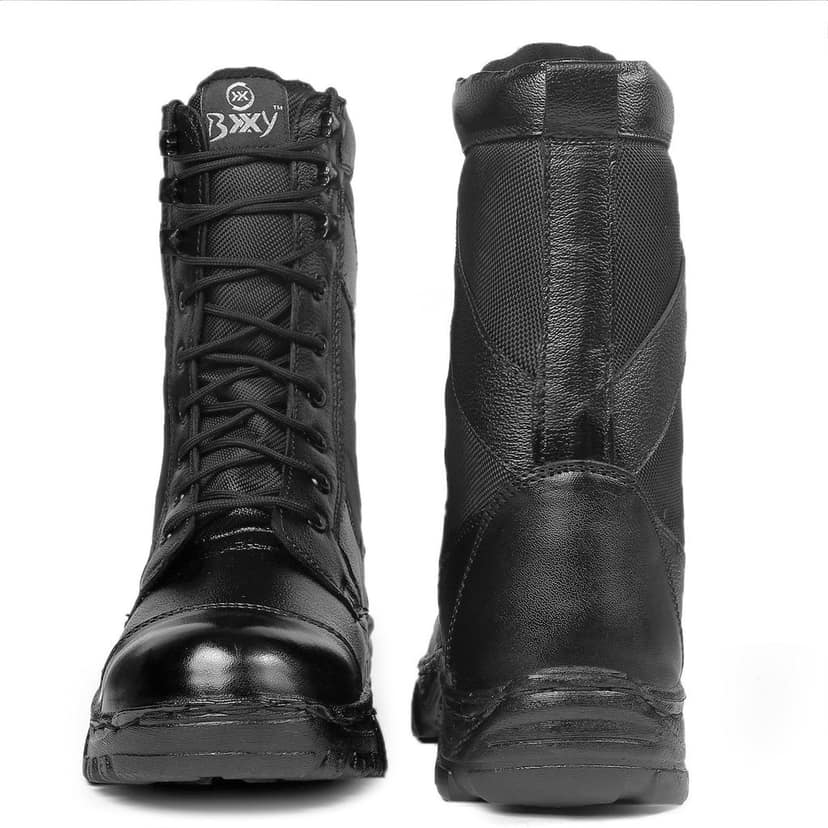 BXXY Pure Leather Biker Boots for Men view 6