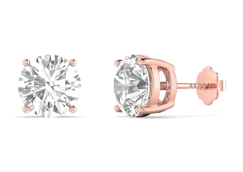 Round Solitaire Studs view 10