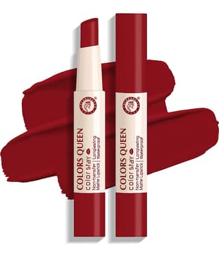 Colors Queen Color It All Non Transfer Matte Lip Crayon - Hot Red (Shade - 10)