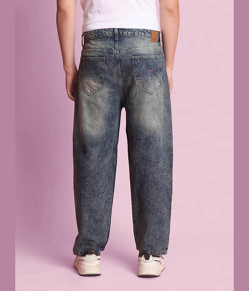 Bene Kleed Men Slash Knee Heavy Fade Jeans view 4