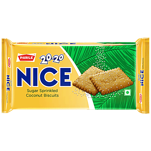 Parle 20-20 Nice Sugar Sprinkled Coconut Biscuits, 500 g