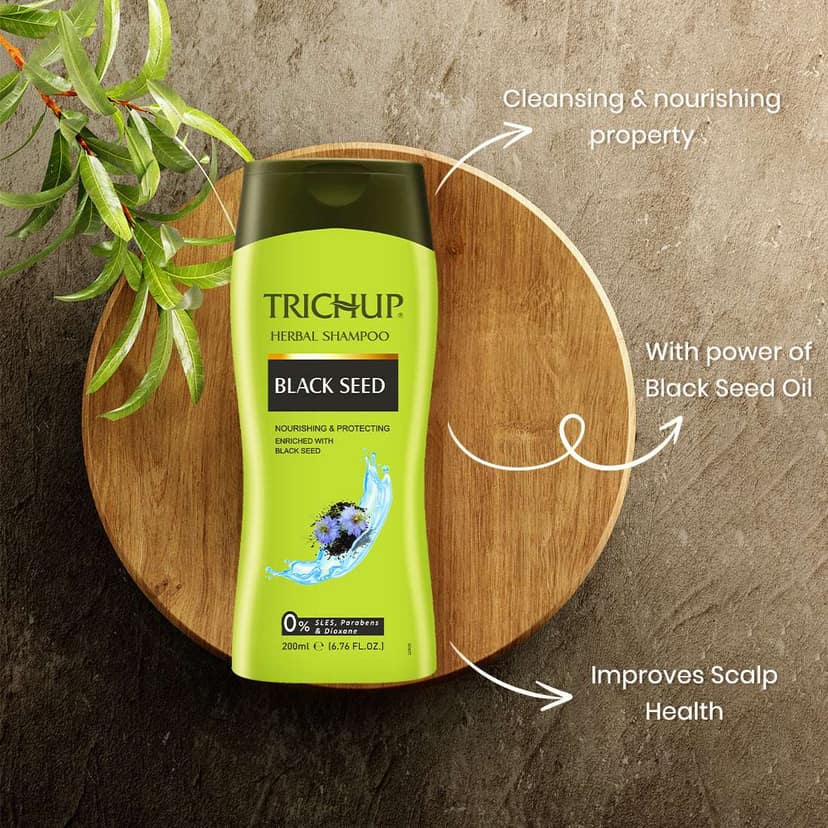 Trichup Black Seed Hair Care Combo – Oil (100 ml) + Herbal Shampoo (200 ml) view 2