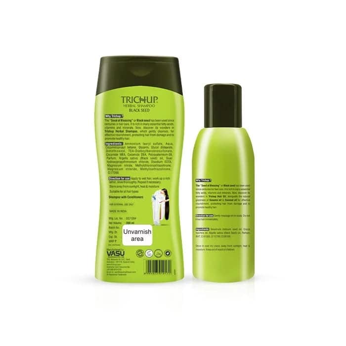 Trichup Black Seed Hair Care Combo – Oil (100 ml) + Herbal Shampoo (200 ml) view 4