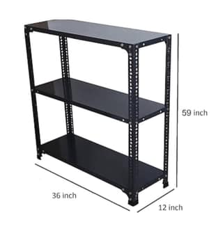 Slotted Angle Racks with 03 Nos Of Panels and Making 02 Compartments