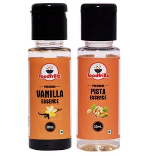 foodfrillz Vanilla & Pista Food Flavour Essence, 30 ml x 2