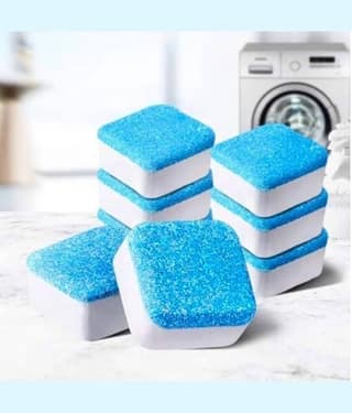 10 Pieces Washing Machine Cleaner Tablets – Deep Cleaning & Descaling for Front & Top Load Machines, Drum & Tub Stain Remover