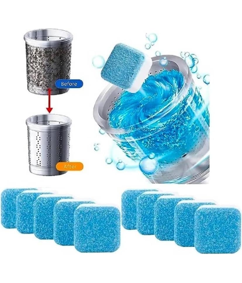 10 Pieces Washing Machine Cleaner Tablets – Deep Cleaning & Descaling for Front & Top Load Machines, Drum & Tub Stain Remover view 3