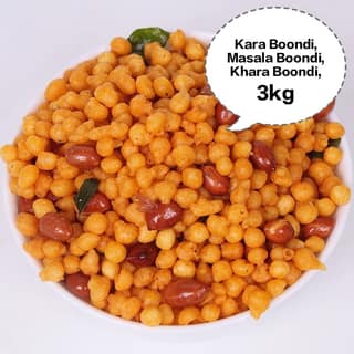Kara Boondi, Masala Boondi, Khara Boondi, Spicy Boondi, Tikha Boondi 3kg
