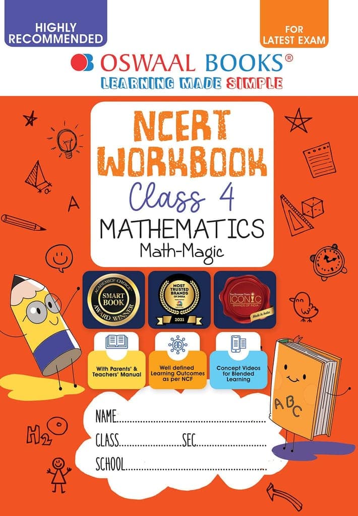 Oswaal NCERT Workbook Mathematics (Math Magic) Class 4 (For Latest Exam) [Paperback] Oswaal Editorial Board [Paperback] Oswaal Editorial Board