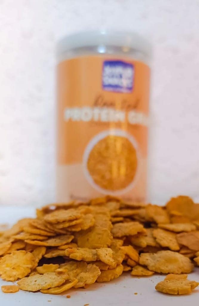 Joypur Snacks Roasted Protein Gram Chips (Chana Dal Chips) | Crunchy, Protein-Packed Snack | High Fiber | Healthy & Guilt-Free | 80g view 4