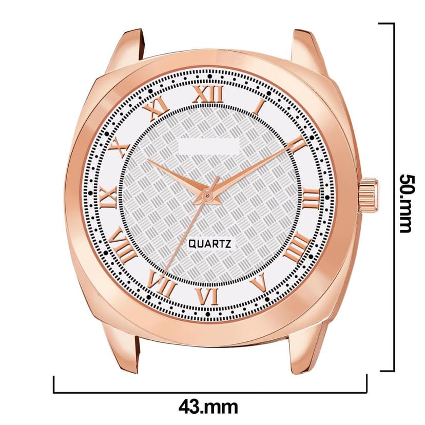 LOREM Black Cubic Designer Printed Dial Analog Watch for Men LR87-UF view 4