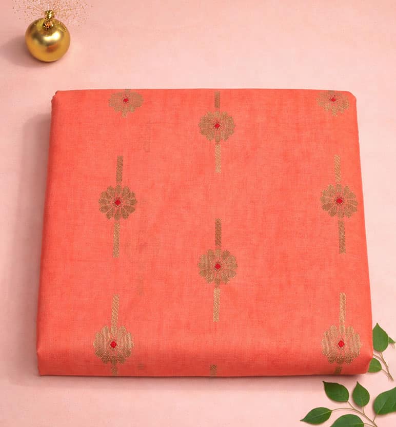 Handwoven Chanderi Silk × Cotton Saree