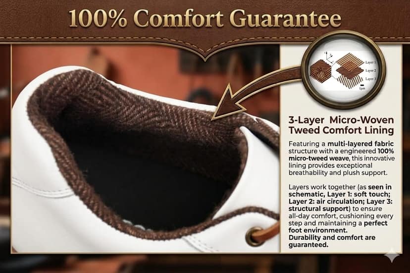 HITCARO Men Genuine Leather Lace-up Professional 100% Waterproof Premium Gold Golf Shoes view 5