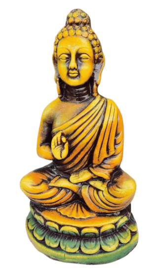 Terracotta Handcrafted Buddha Statue for Home Decor (1 Feet)
