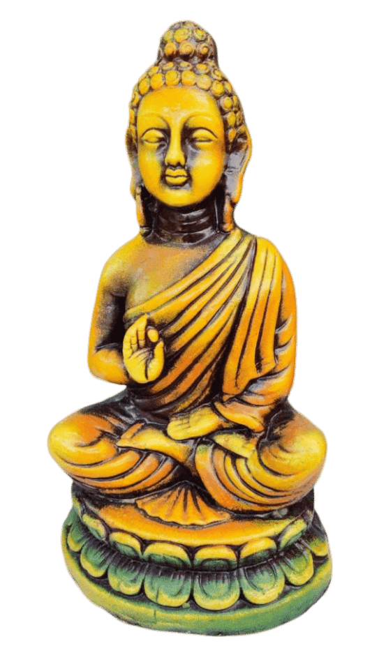 Terracotta Handcrafted Buddha Statue for Home Decor (1 Feet)