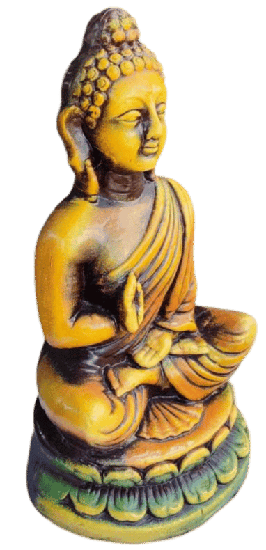 Terracotta Handcrafted Buddha Statue for Home Decor (1 Feet) view 2