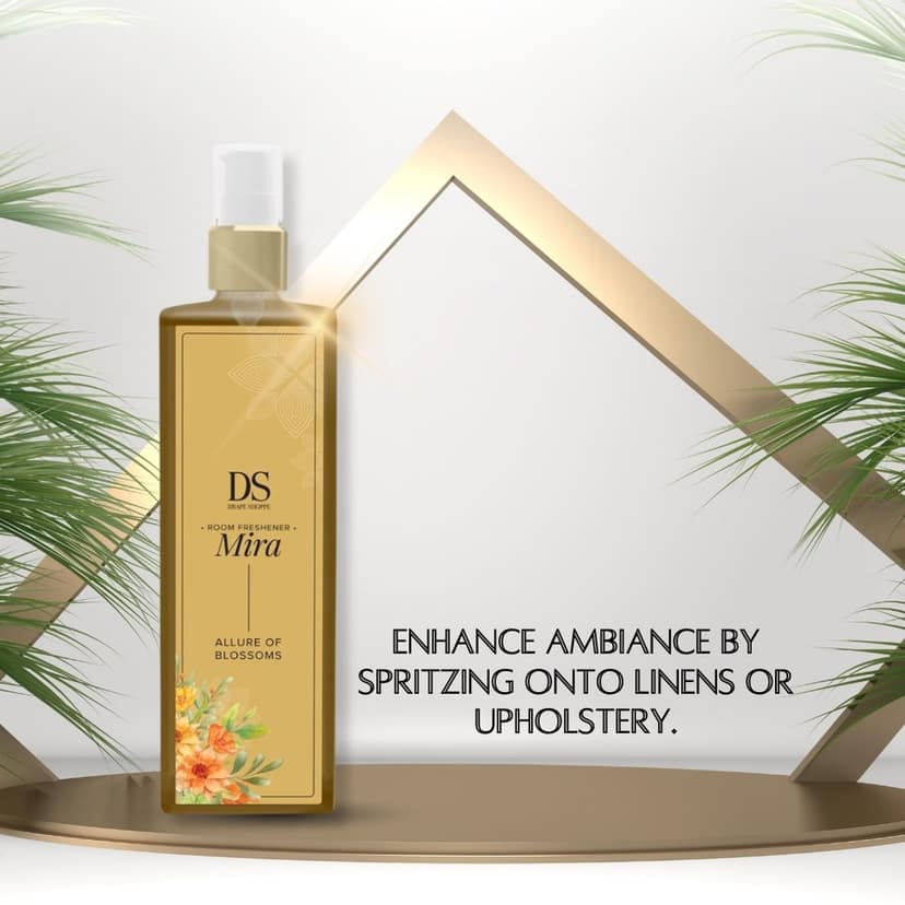 Chann Studio Mira Room Freshener Spray - 200 ML | Citrus Fresh, Mogra, Rajnigandha, Rose Garden, Magic of Flowers | Nature-Inspired Fragrance | Long-Lasting Odour Eliminator for Home & Office view 8
