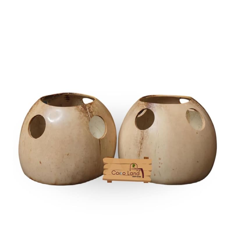 CocoLand Coconut Shell Brush Holder