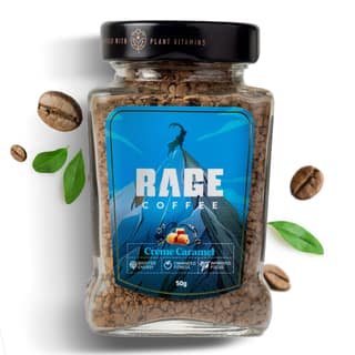 Rage Coffee 50 Gms Creme Caramel Flavour - Premium Arabica Instant Coffee