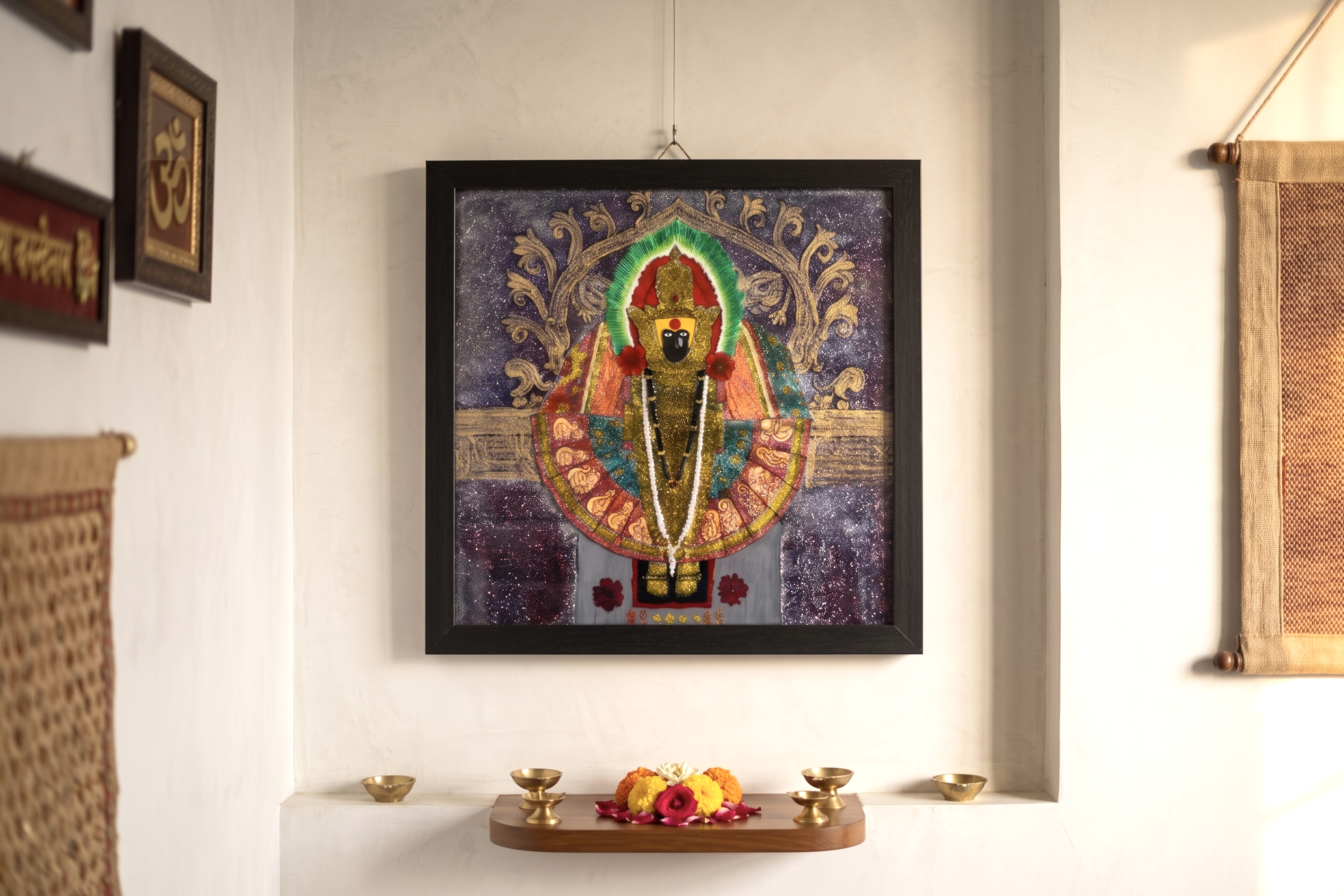 Traditional Amba Bai Painting for Home and Religious Décor