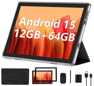 ECOPAD Android 13 Tablet 2023 - 10 Inch With 6GB RAM, 64GB ROM, 1TB Expanded, Quad-Core, 2 in 1 With Keyboard Mouse, Wi-Fi 6, Bluetooth, GMS Certified IPS Touch Screen - Black Set ECOPAD Android 13 Tablet 2023 - 10 Inch With 6GB RAM, 64GB ROM, 1TB Expand