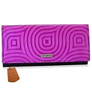 arpera abstract Genuine Leather ladies wallet pink C11527-32