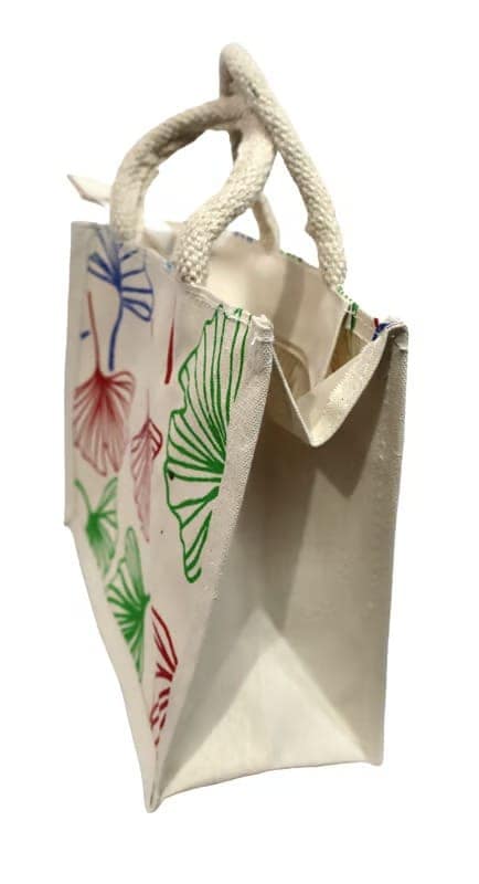 Jute Bag Floral view 3