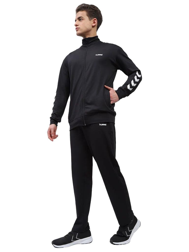 Promo Men's All weather Regular Fit Track Suit with Zipper and Pockets Comfortable Breathable Stretchable Soft Fabric For Everyday Use Ideal for Gym Training or Running Loungwear view 2
