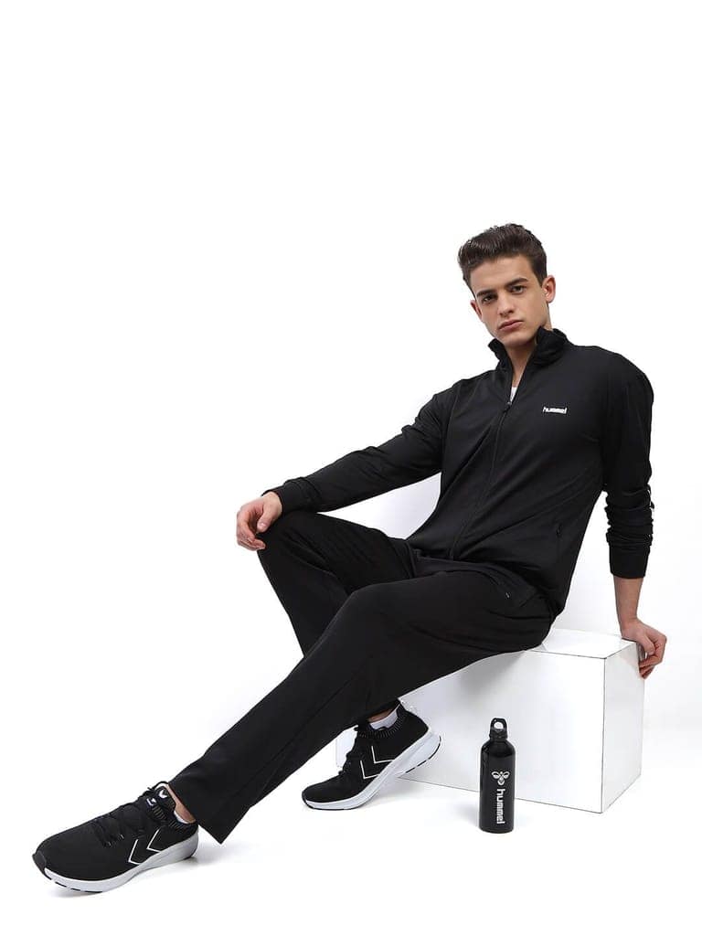 Promo Men's All weather Regular Fit Track Suit with Zipper and Pockets Comfortable Breathable Stretchable Soft Fabric For Everyday Use Ideal for Gym Training or Running Loungwear view 5