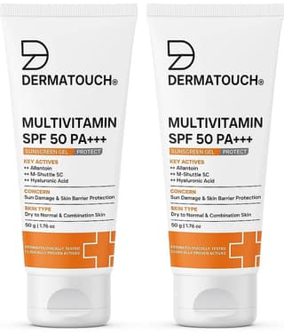 Dermatouch SPF 50 Sunscreen Cream For All Skin Type ( Pack of 2 )