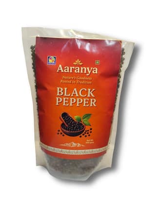 Aaranya Premium Black Pepper – Whole Peppercorns 500 Gram