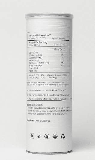 Cultures Food Pure Organic Dried Blueberry 200g, Rich In Vitamin C, Vitamin B, Wholesome Fiber, Nutrient Dense, Immunity Booster, Zero Cholesterol, Gluten Free, High Antioxidants, Vegan, True Fruit view 3