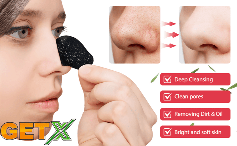GETX Charcoal Nose Strips (10 Strips), Deep Cleansing Charcoal Nose Pore Strip for Men & Women | Reduces & Prevents Blackheads, Whiteheads, Dirt and Oil | Cleanses Pores view 9