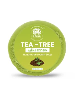 Kaaya Natural Tea Tree & Honey Handmade Loofah Soap – 100 GM